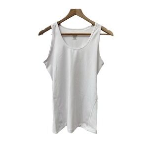 Tommy Copper White Tank Top Lower Back Support Compression sz L Base layer